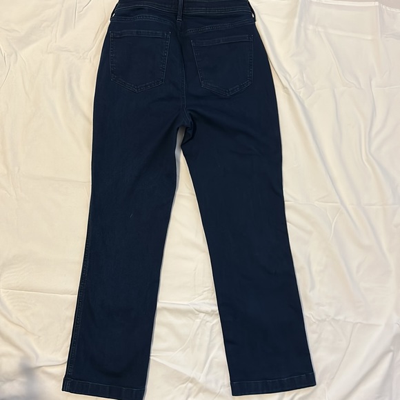 NYSJ button fly dark blue jeans. - Picture 2 of 6